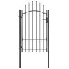 Garden Gate Steel 39.4"x86.6" Black