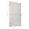 Garden Gate 39.4"x70.9" Stainless Steel