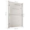 Garden Gate 39.4"x59.1" Stainless Steel