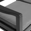 2-Seater Patio Bench with Cushions 52.4" Plastic Anthracite