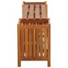Patio Bench with 2 Planters 59.1"x11.8"x15.7" Solid Acacia Wood