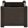 Garden Raised Bed PP Mocha 39.4"x16.9"x13.8"