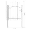 Garden Gate Steel 39.4"x78.7" White