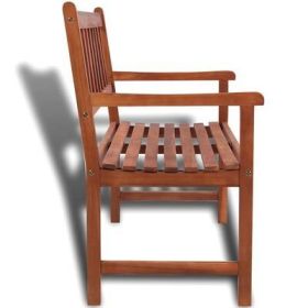 Patio Bench 47.2" Solid Acacia Wood (Color: nature)