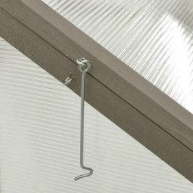 Greenhouse 39.4"x25.6"x15.7" Firwood (Color: Gray)