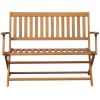 Patio Bench 47.2" Solid Acacia Wood